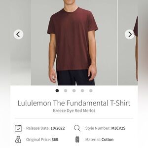 Lululemon The Fundamental T-Shirt size M